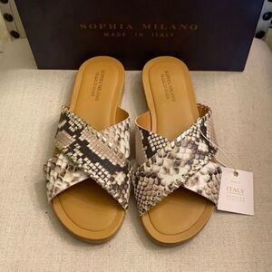 Sophia Milano Snake Design Sandals